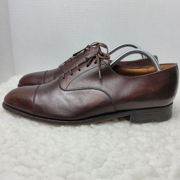J.M. Weston Richelieu Men\'s Size 10 Oxford Derby Brown Leather 300 Cap Toe main image 8